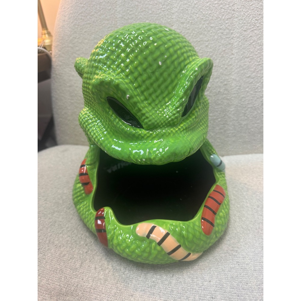 Disney Nightmare Before Christmas Oogie Boogie Green Ceramic Candy Dish Bowl